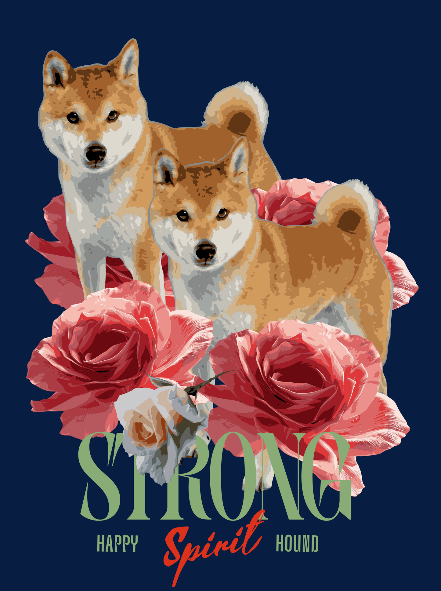 Unisex Long Sleeve Tee - Shiba Inu