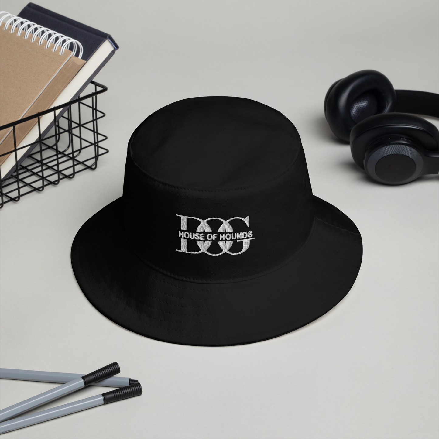 Cotton Bucket Hat Black