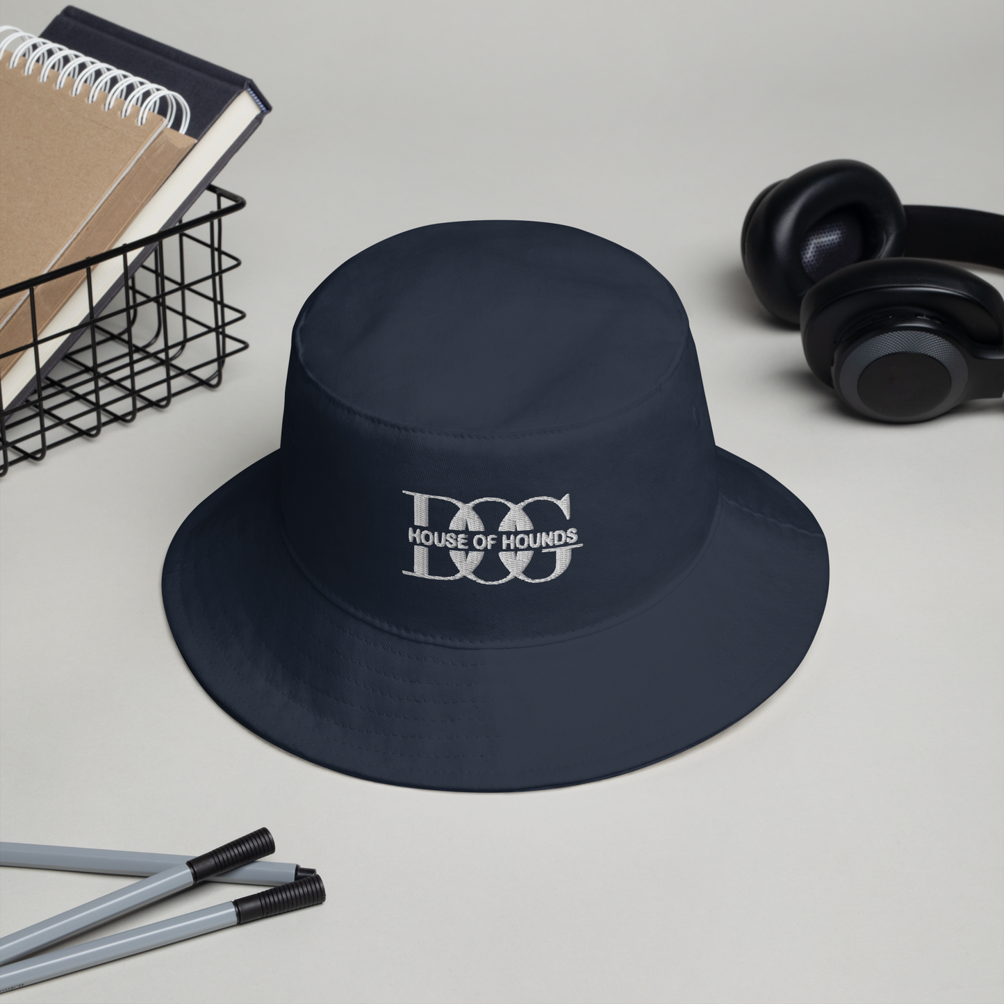 Cotton Bucket Hat Navy