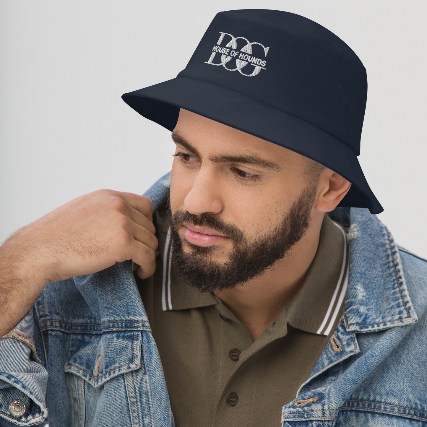 Cotton Bucket Hat Navy