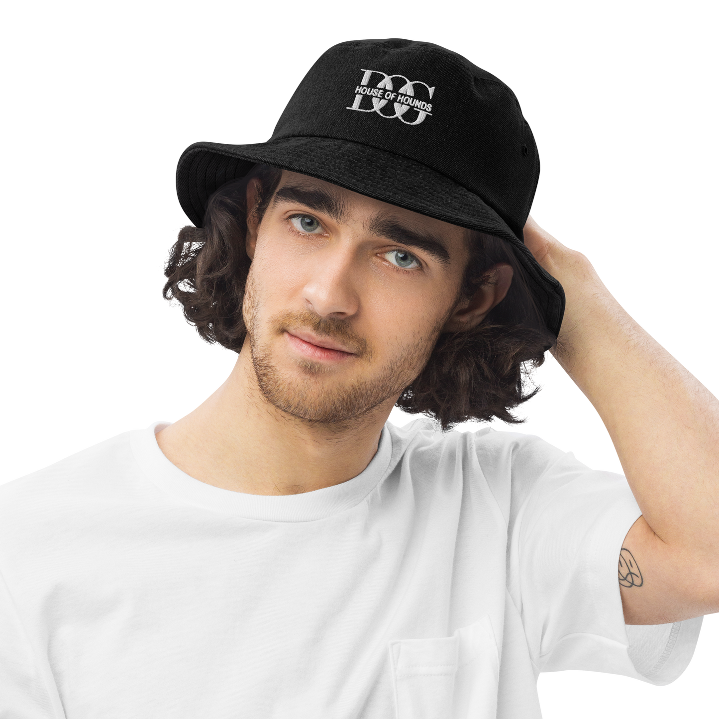 Denim Bucket Hat Black