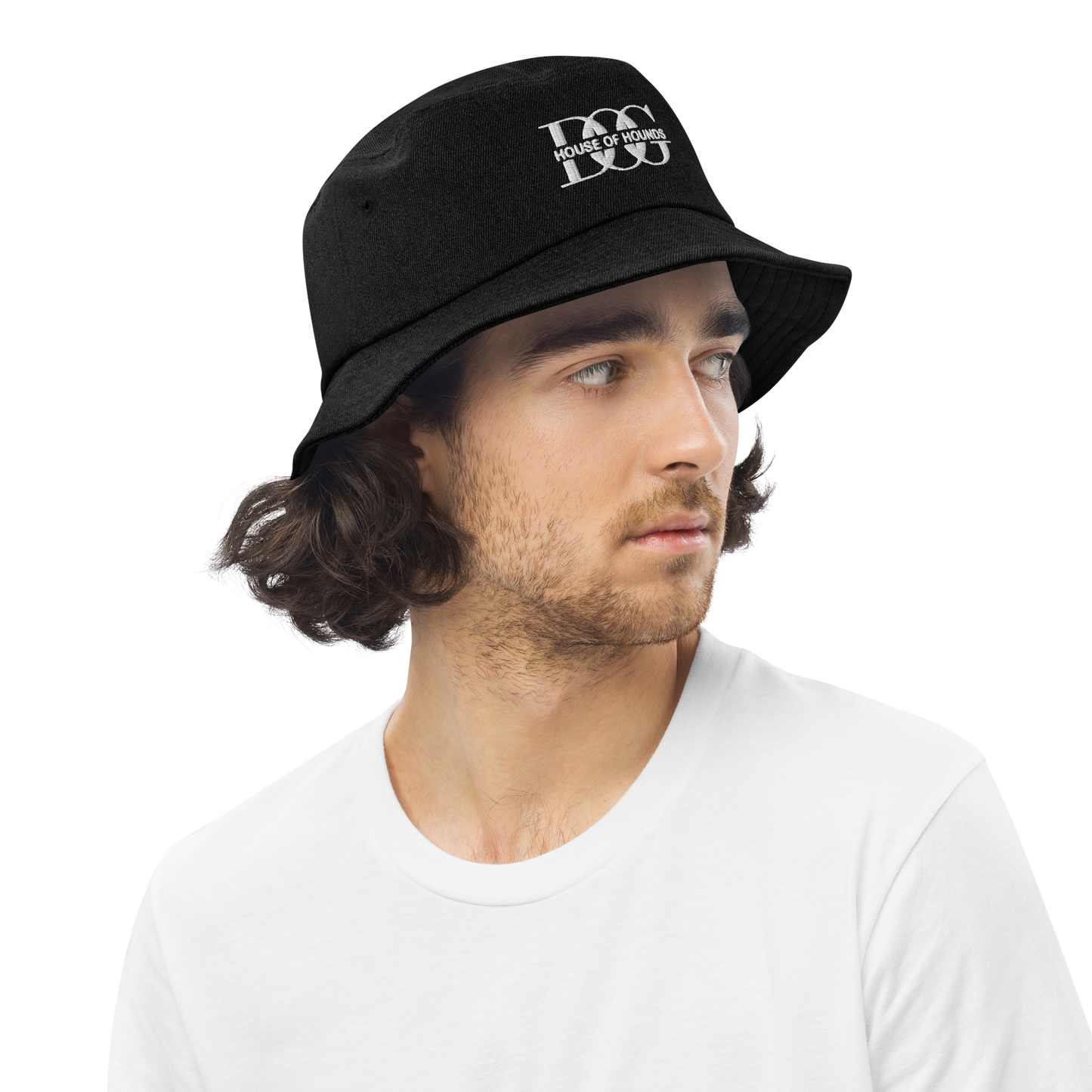 Denim Bucket Hat Black