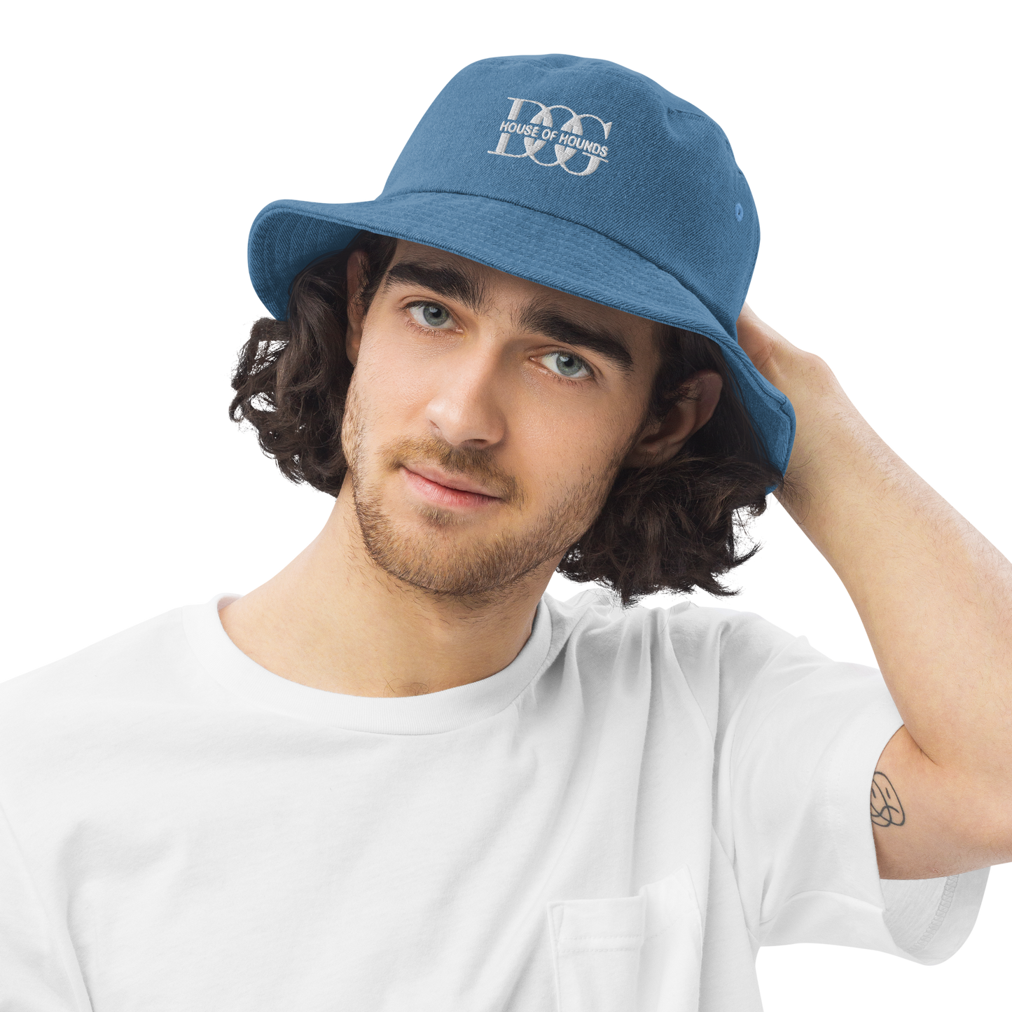 Denim Bucket Hat Blue
