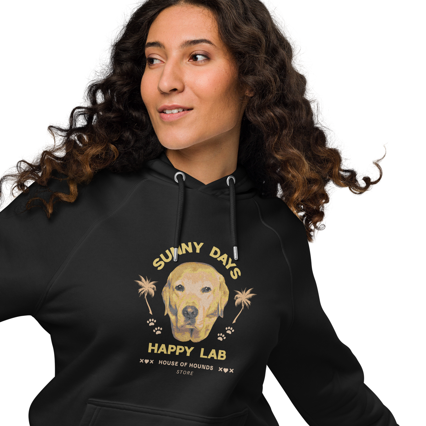 Unisex Eco Raglan Hoodie - Labrador