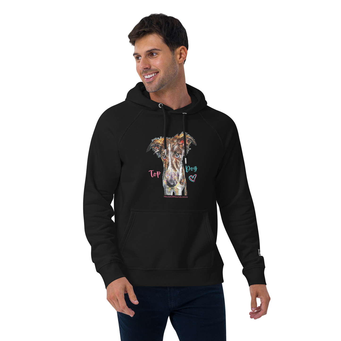 Unisex Eco Raglan Hoodie - Silken Windhound