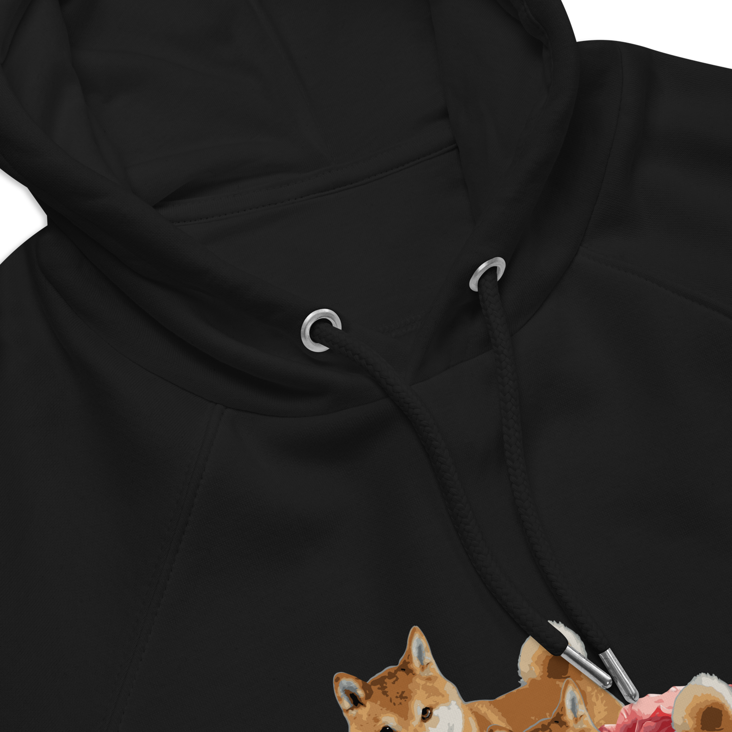 Unisex Eco Raglan Hoodie - Shiba Inu