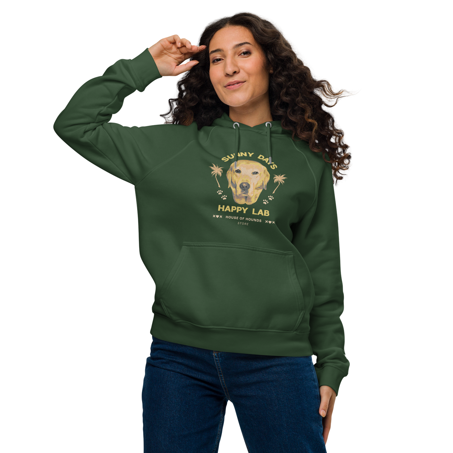 Unisex Eco Raglan Hoodie - Labrador