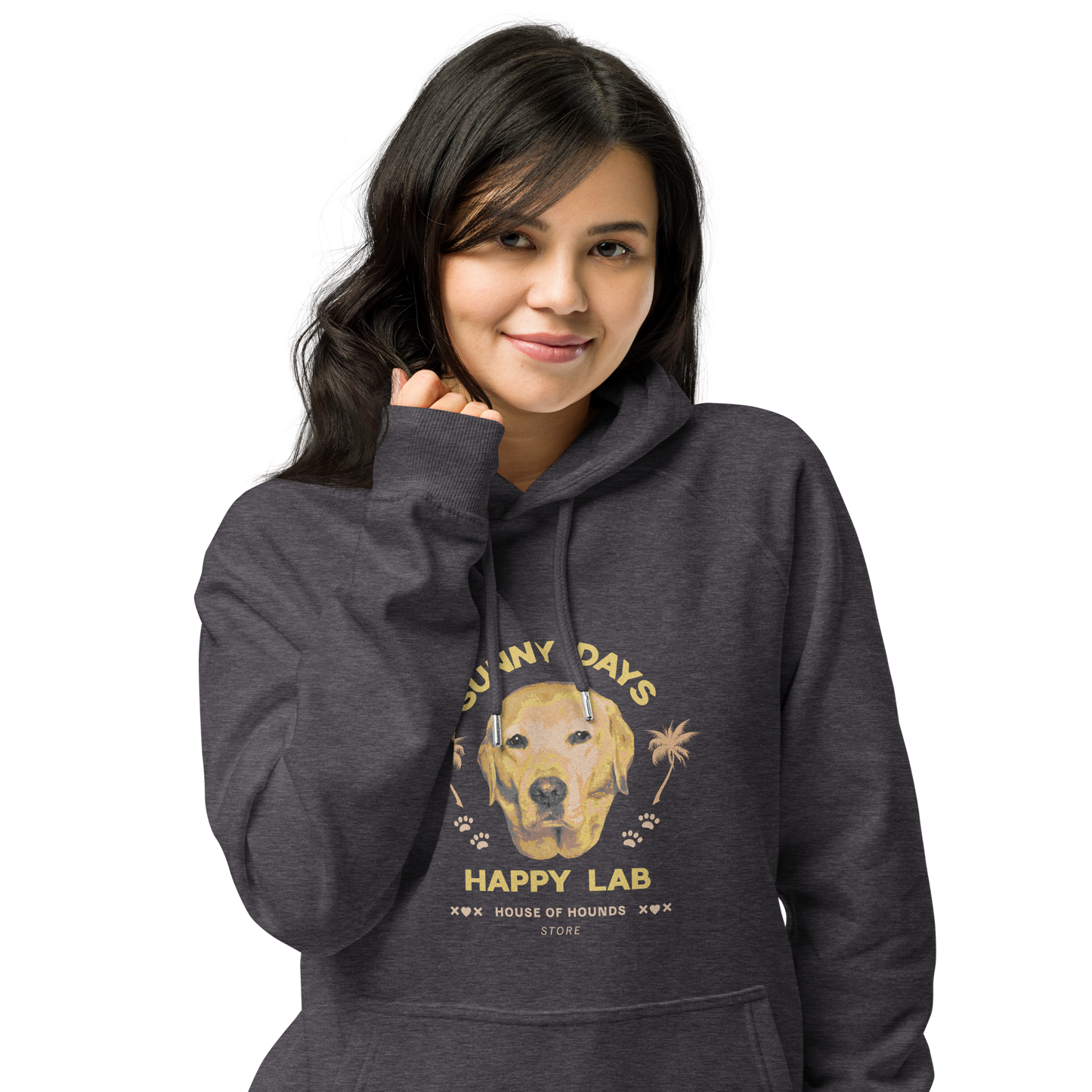 Unisex Eco Raglan Hoodie - Labrador
