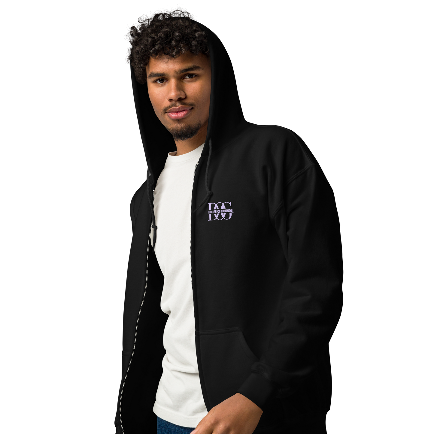 Unisex Zip Hoodie - Silken Windhound