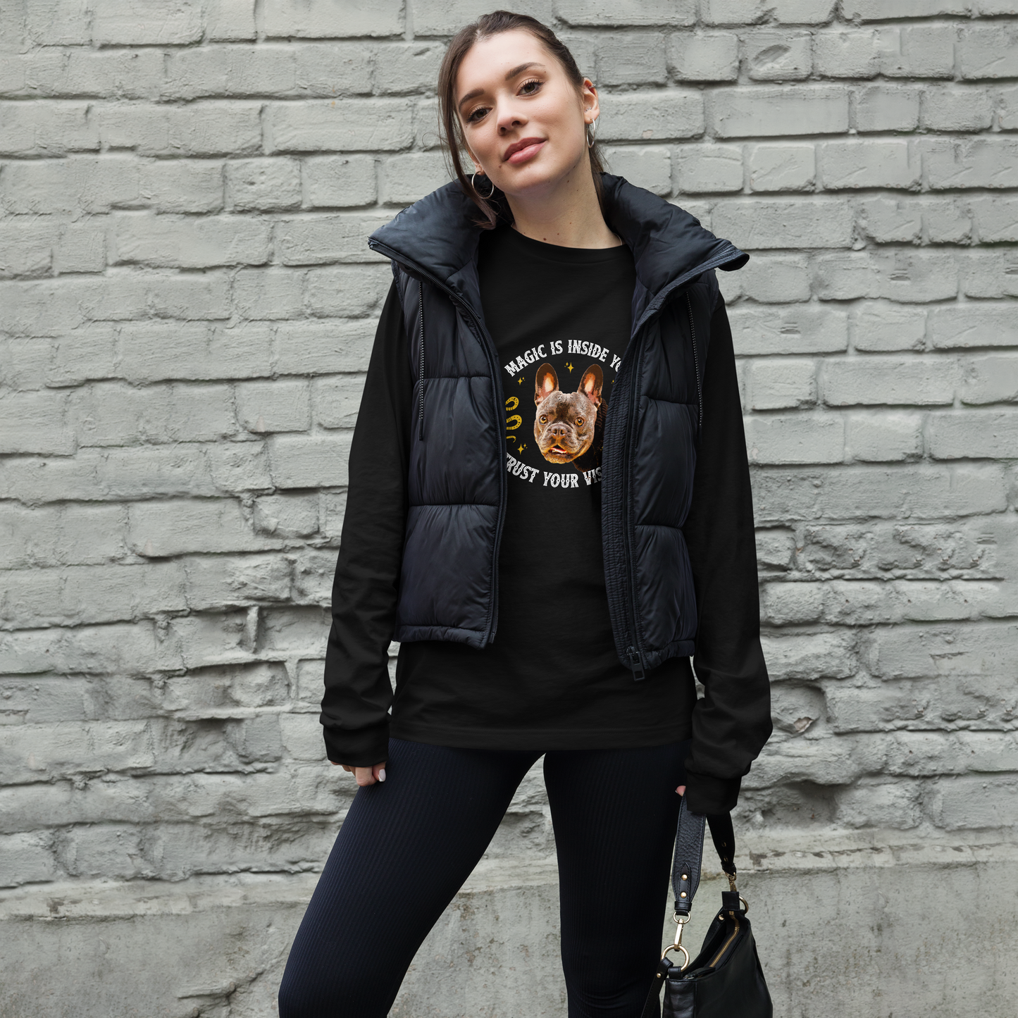 Unisex Long Sleeve Tee - French Bulldog