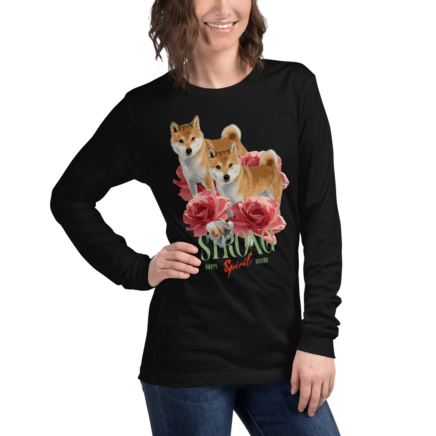 Unisex Long Sleeve Tee - Shiba Inu