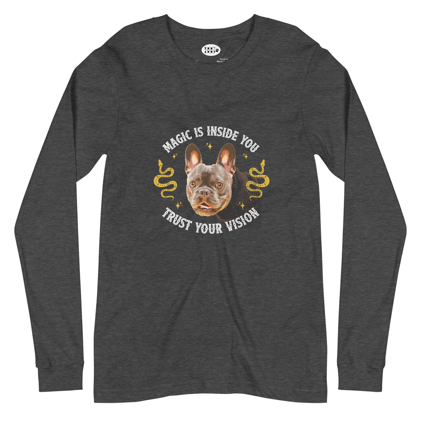 Unisex Long Sleeve Tee - French Bulldog