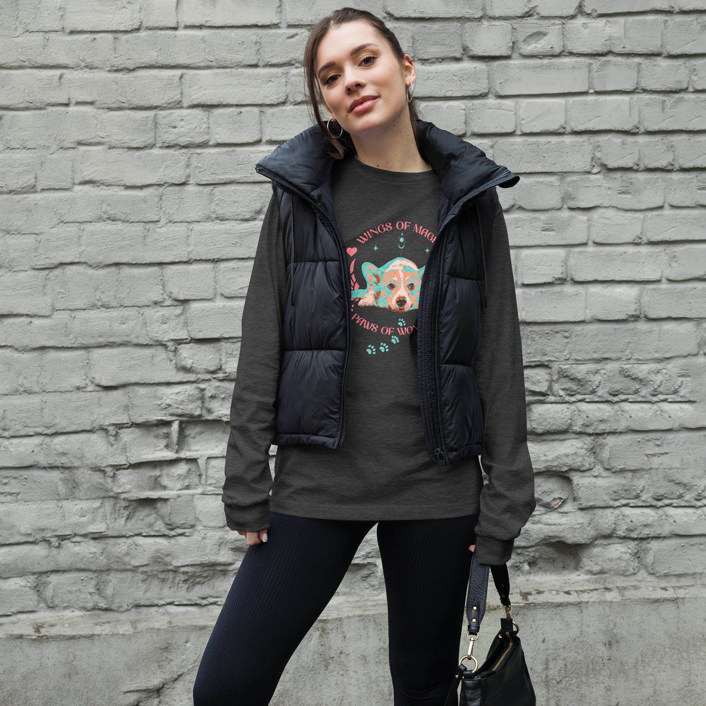 Unisex Long Sleeve Tee - Corgi