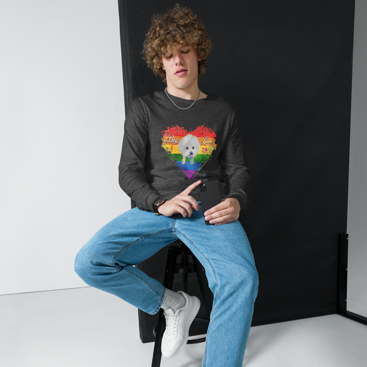 Unisex Long Sleeve Tee - Bichon Frisé