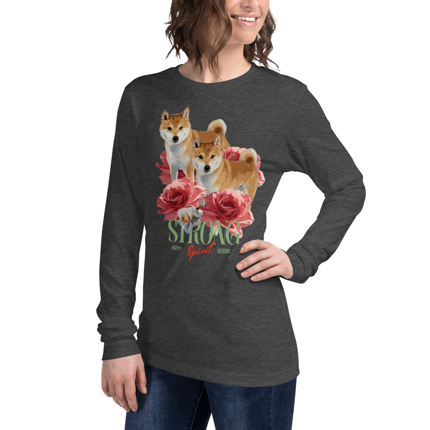 Unisex Long Sleeve Tee - Shiba Inu
