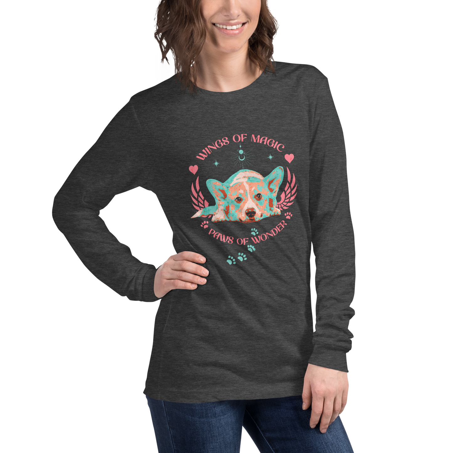 Unisex Long Sleeve Tee - Corgi