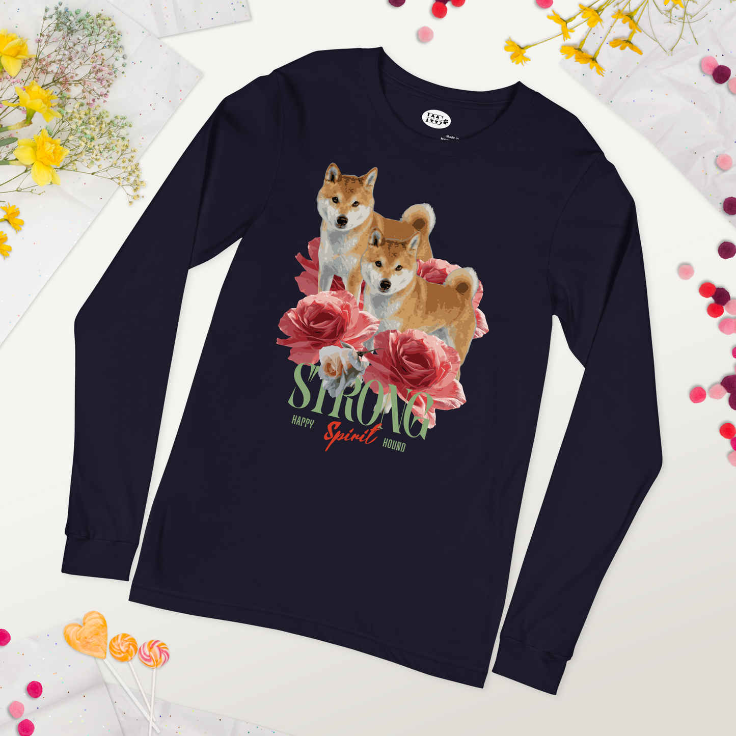 Unisex Long Sleeve Tee - Shiba Inu