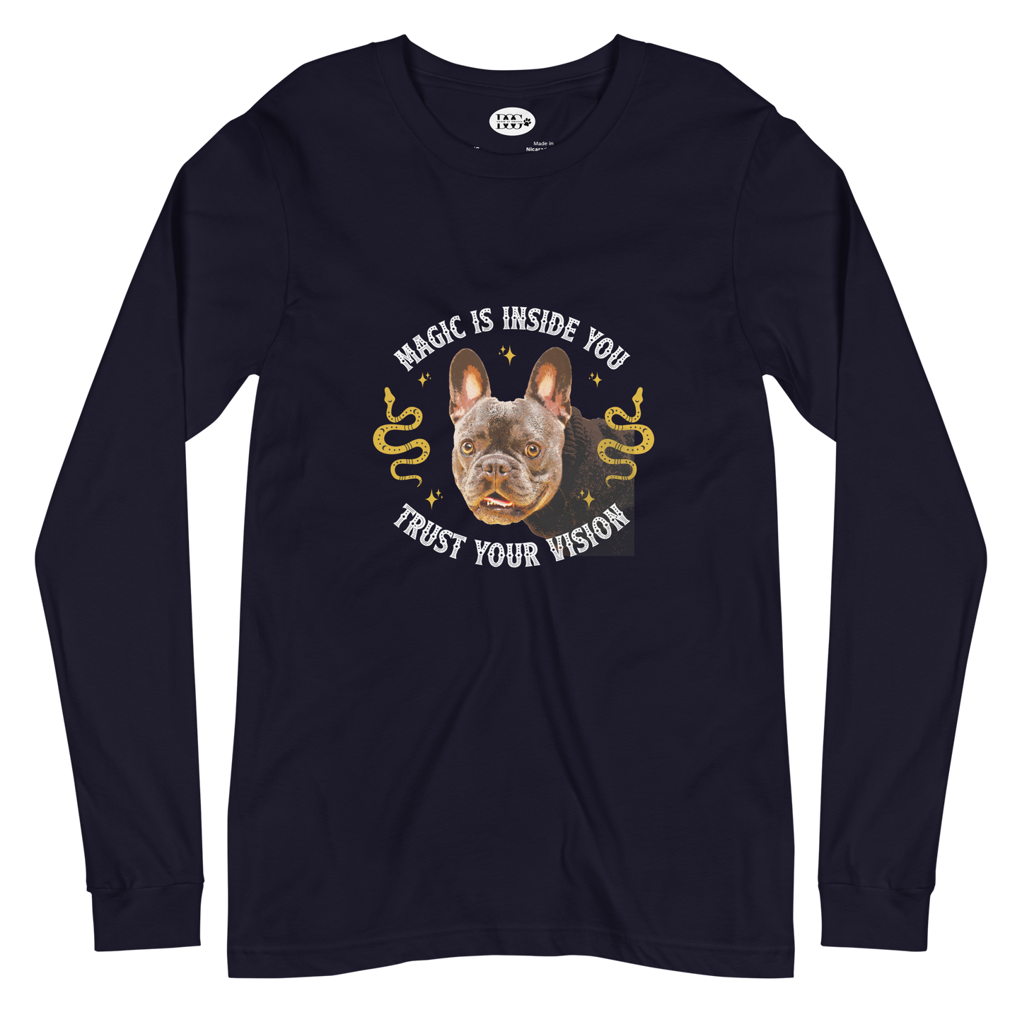 Unisex Long Sleeve Tee - French Bulldog