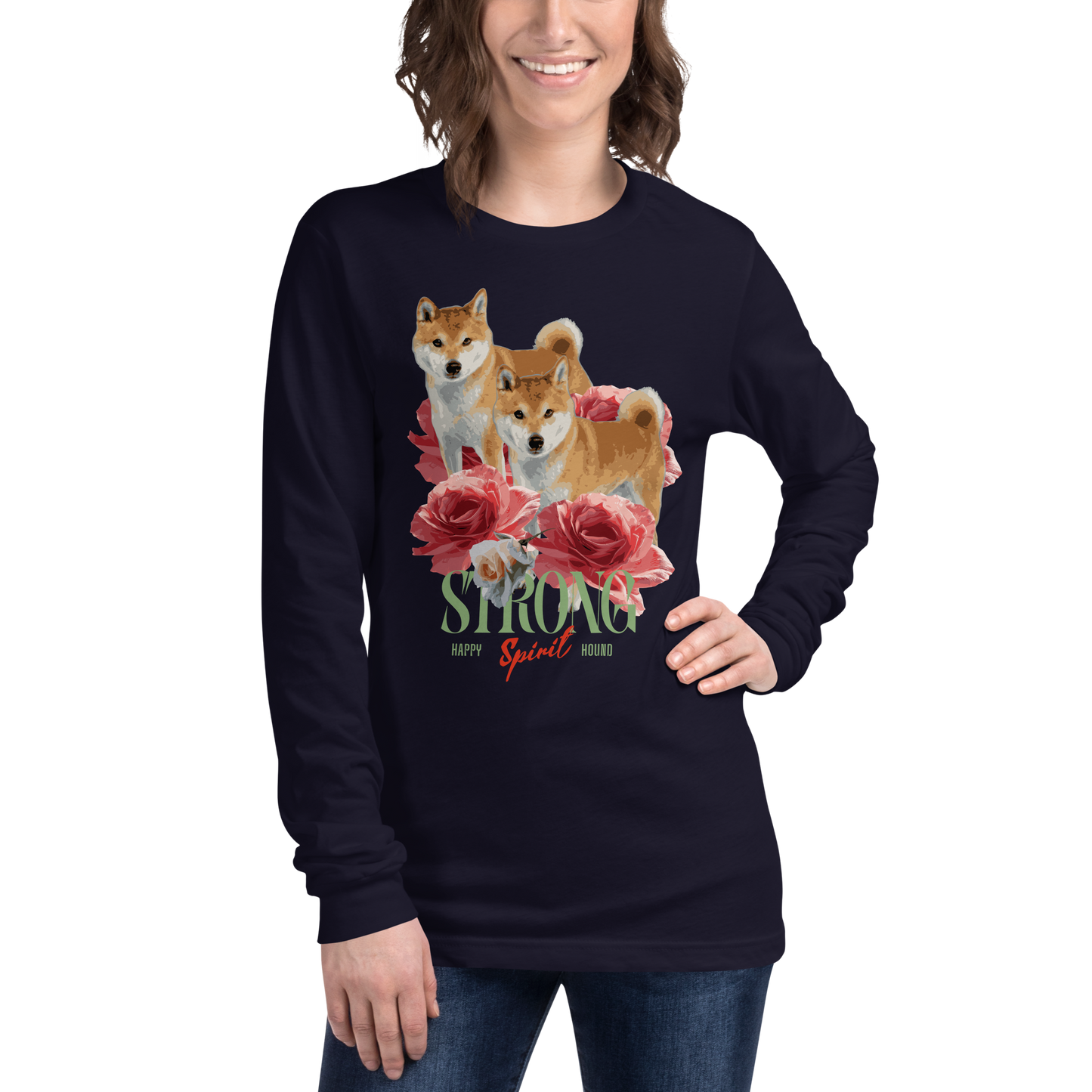 Unisex Long Sleeve Tee - Shiba Inu