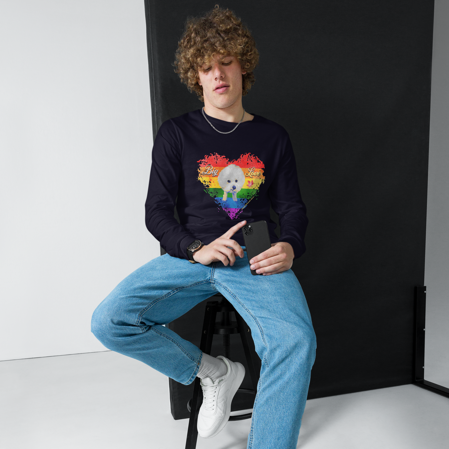 Unisex Long Sleeve Tee - Bichon Frisé