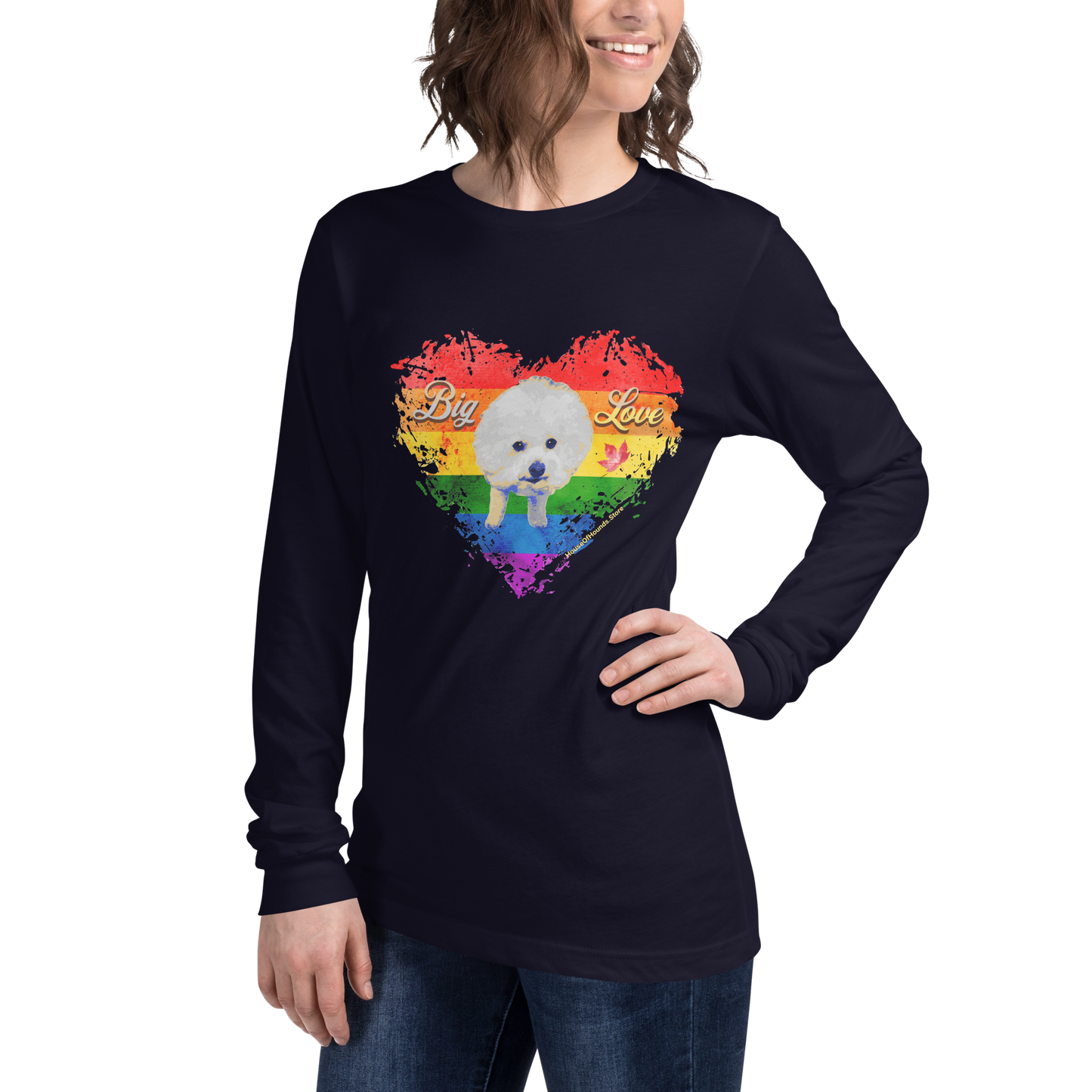 Unisex Long Sleeve Tee - Bichon Frisé