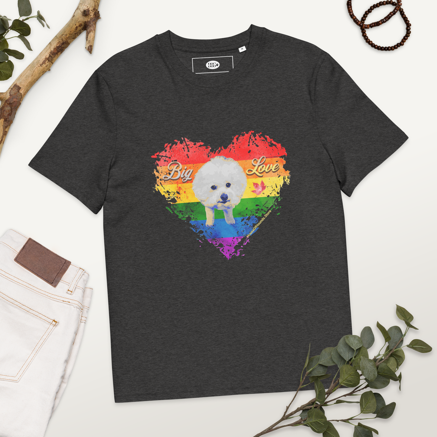 Unisex Organic Cotton Tee - Bichon Frisé