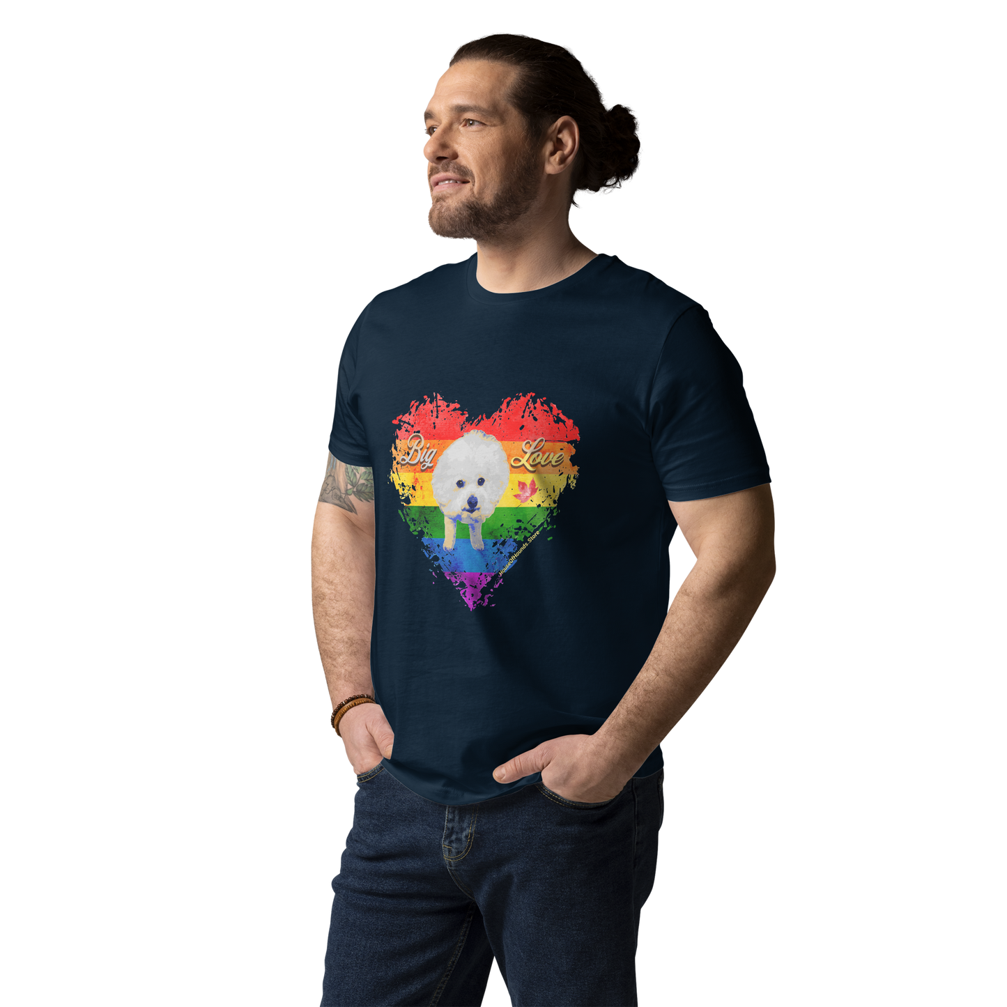 Unisex Organic Cotton Tee - Bichon Frisé
