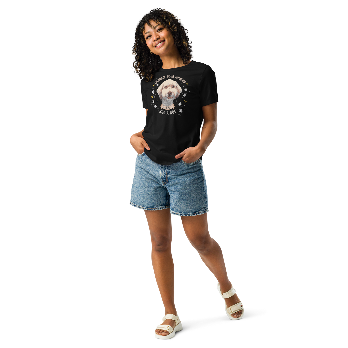 Women's Relaxed Tee - Aussiedoodle