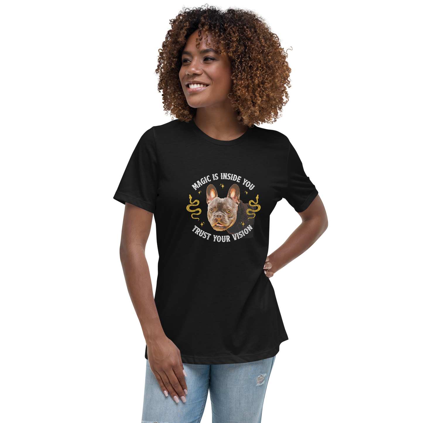 Women's Relaxed Tee - French Bulldog
