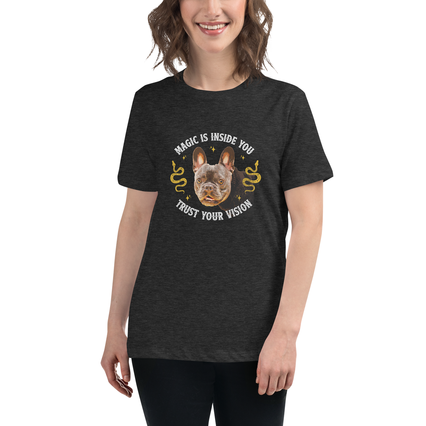 Women's Relaxed Tee - French Bulldog