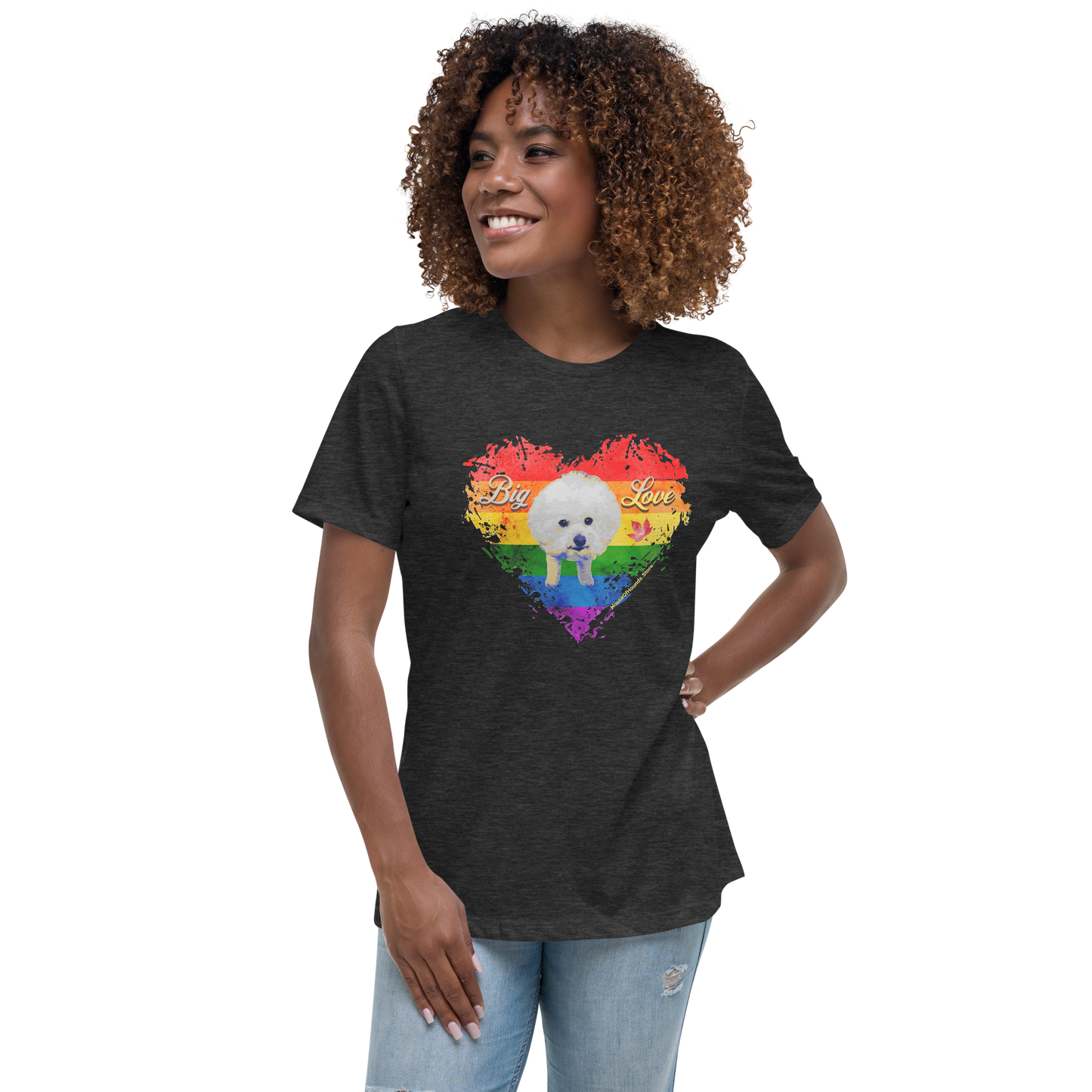 Women's Relaxed Tee - Bichon Frisé