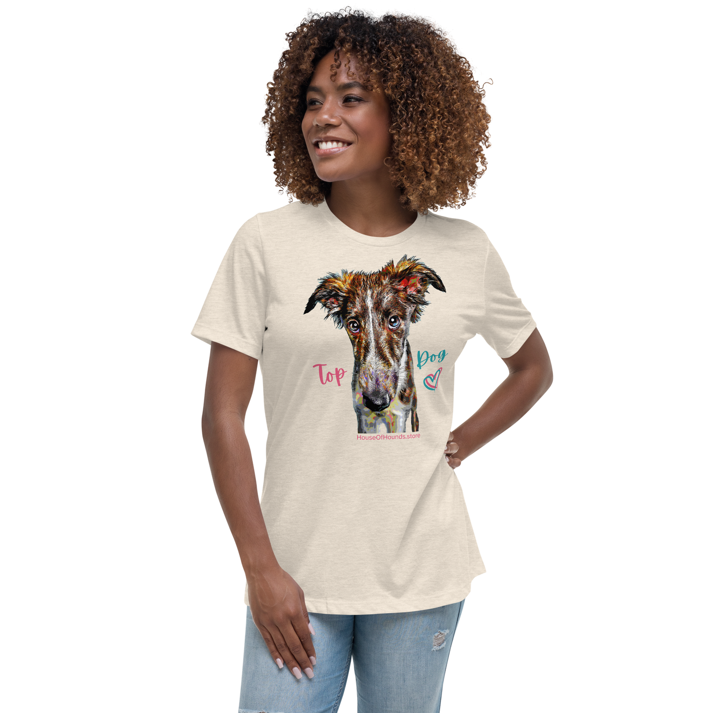 Women's Relaxed Tee - Silken Windhound