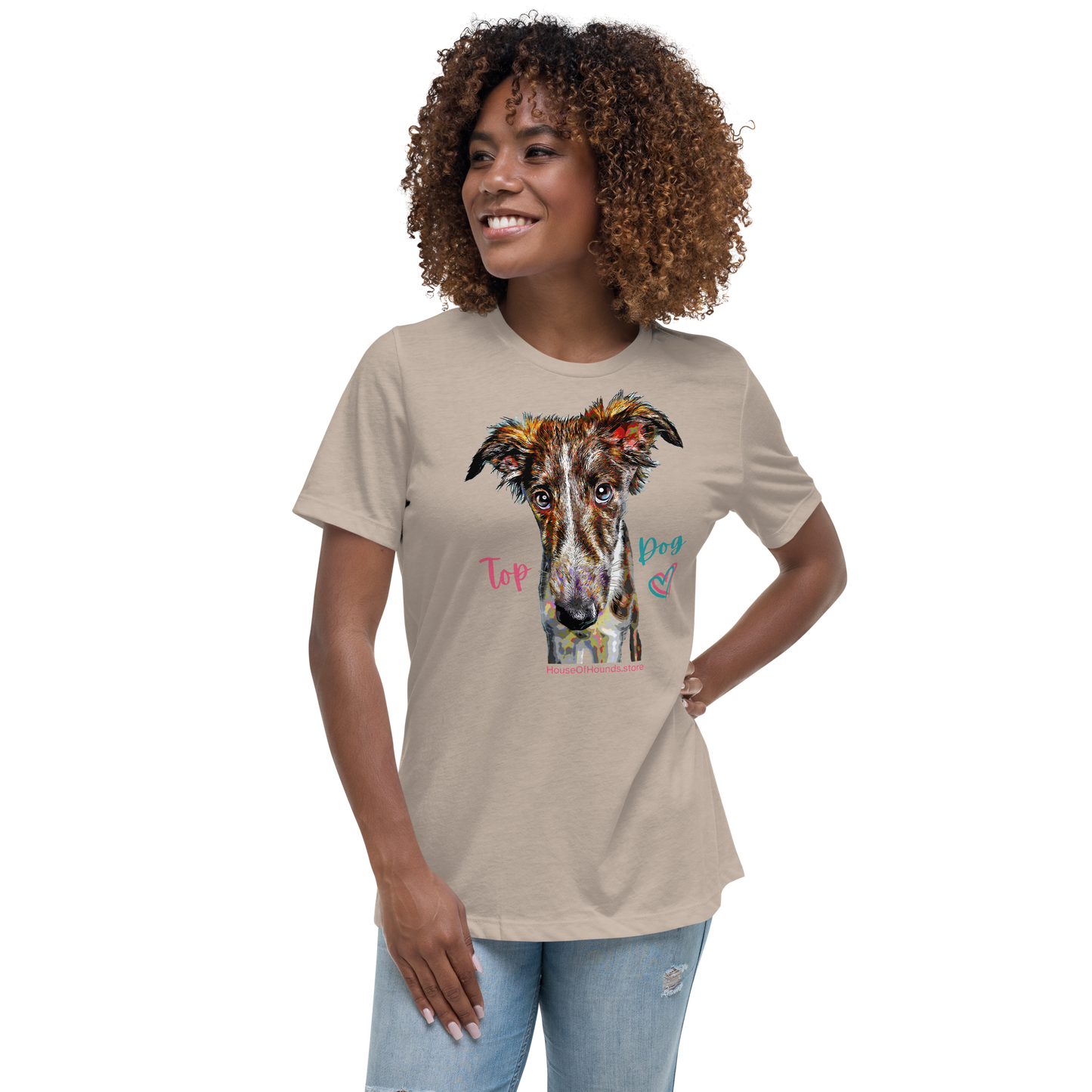 Women's Relaxed Tee - Silken Windhound