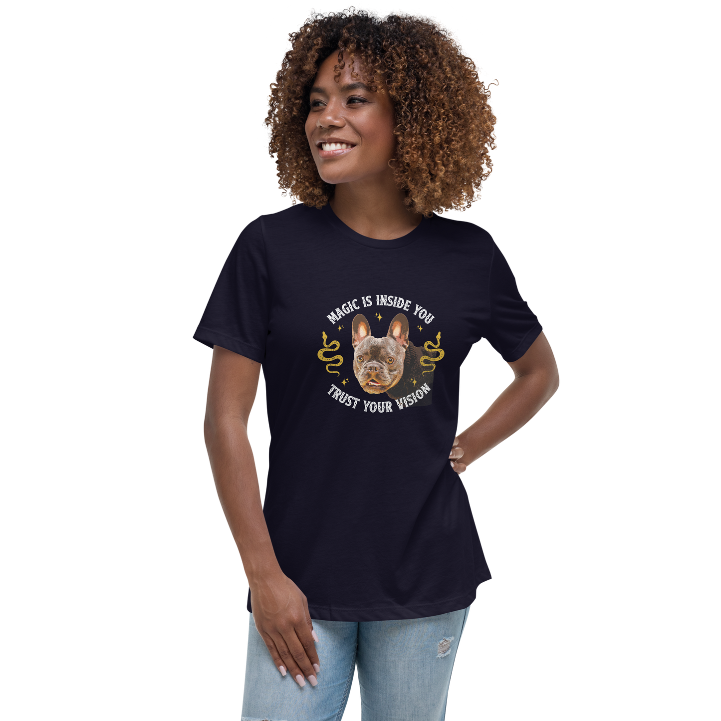 Women's Relaxed Tee - French Bulldog