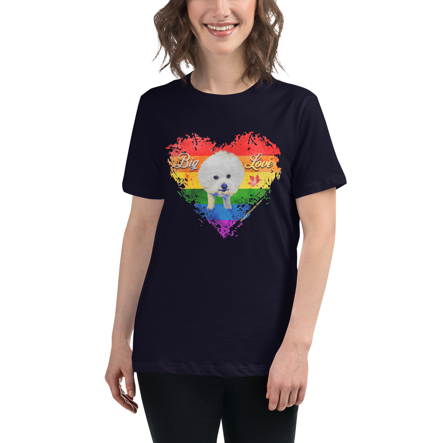 Women's Relaxed Tee - Bichon Frisé