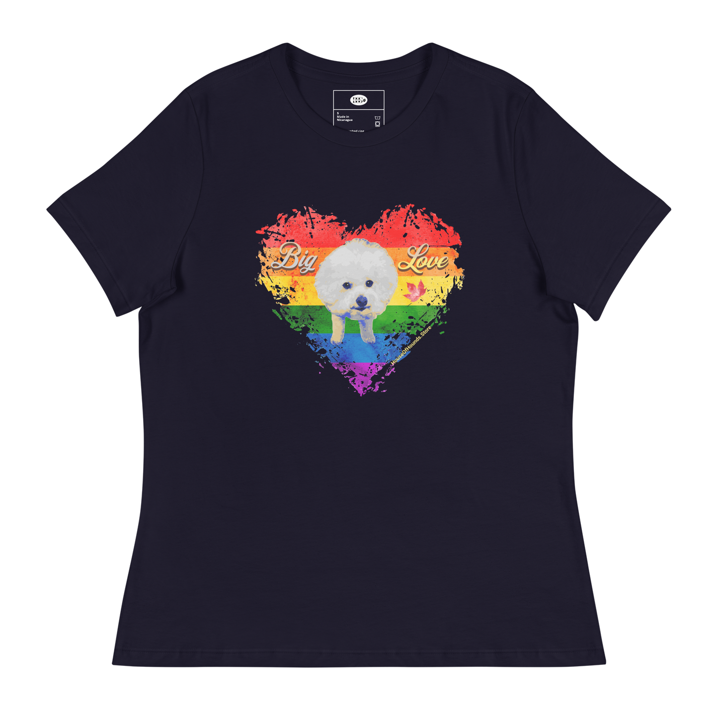 Women's Relaxed Tee - Bichon Frisé